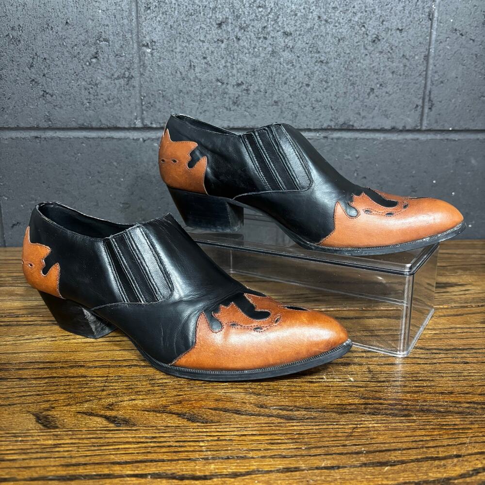Vintage Durango Leather Western Ankle Boots Made In Brazil Women’s 10